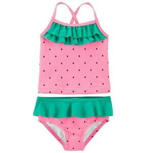 Carter Baby Girls Watermelon Ruffle Tankini With Bottoms Multi Size 24M